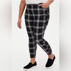 Torrid Plaid Zipper Pants